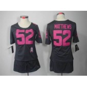 Women Nike Green Bay Packers #52 Clay Matthews Breast Cancer Awareness Gray NFL Jersey