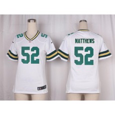 Women Nike Green Bay Packers #52 Clay Matthews Game White NFL Jersey