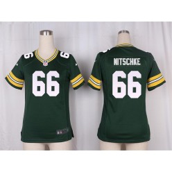 Women Nike Green Bay Packers #66 Ray Nitschke Game Green Team Color NFL Jersey