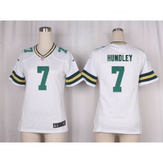 Women Nike Green Bay Packers #7 Brett Hundley Game White NFL Jersey