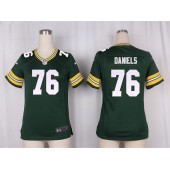 Women Nike Green Bay Packers #76 Mike Daniels Limited Green Team Color NFL Jersey