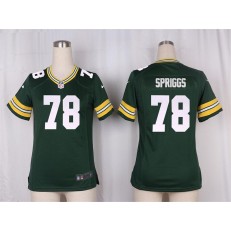 Women Nike Green Bay Packers #78 Jason Spriggs Game Green Team Color NFL Jersey