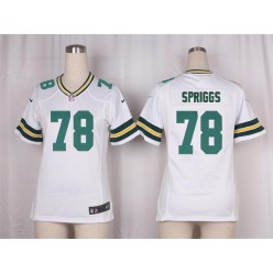 Women Nike Green Bay Packers #78 Jason Spriggs Game White NFL Jersey