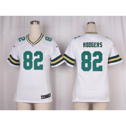 Women Nike Green Bay Packers #82 Richard Rodgers Game White NFL Jersey