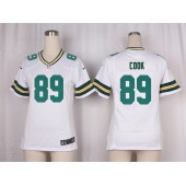 Women Nike Green Bay Packers #89 Jared Cook Game White NFL Jersey