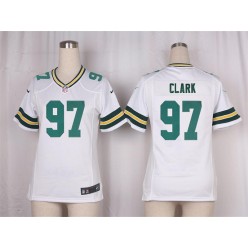 Women Nike Green Bay Packers #97 Kenny Clark Game White NFL Jersey