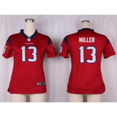 Women Nike Houston Texans #13 Braxton Miller Game Red Alternate NFL Jersey