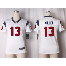 Women Nike Houston Texans #13 Braxton Miller Game White NFL Jersey