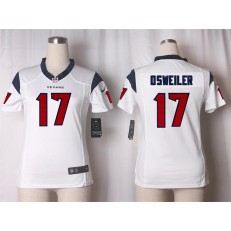 Women Nike Houston Texans #17 Brock Osweiler Game White NFL Jersey