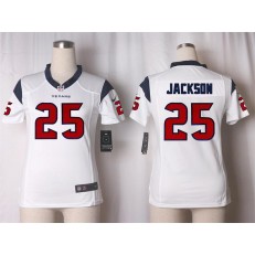 Women Nike Houston Texans #25 Kareem Jackson Game White NFL Jersey