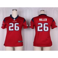 Women Nike Houston Texans #26 Lamar Miller Game Red Alternate NFL Jersey