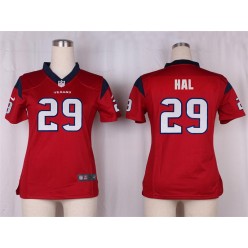 Women Nike Houston Texans #29 Andre Hal Game Red Alternate NFL Jersey