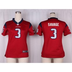 Women Nike Houston Texans #3 Tom Savage Game Red Alternate NFL Jersey