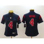Women Nike Houston Texans #4 Deshaun Watson Navy Color Rush Limited NFL Jersey