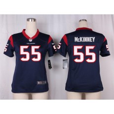 Women Nike Houston Texans #55 Benardrick McKinney Game Navy Blue Team Color NFL Jersey