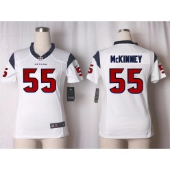 Women Nike Houston Texans #55 Benardrick McKinney Game White NFL Jersey