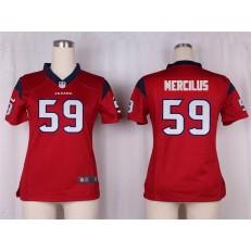 Women Nike Houston Texans #59 Whitney Mercilus Game Red Alternate NFL Jersey