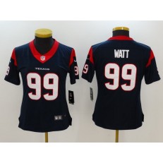Women Nike Houston Texans #99 J.J. Watt Navy Vapor Untouchable NFL Limited Jersey