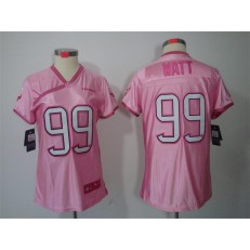 Women Nike Houston Texans #99 J.J. Watt Pink Love NFL Jersey