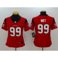 Women Nike Houston Texans #99 J.J. Watt Red Vapor Untouchable NFL Limited Jersey