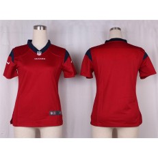 Women Nike Houston Texans Blank Game Red Alternate NFL Jersey