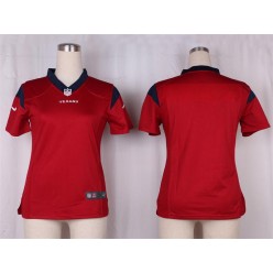 Women Nike Houston Texans Blank Game Red Alternate NFL Jersey