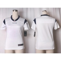 Women Nike Houston Texans Blank Game White NFL Jersey