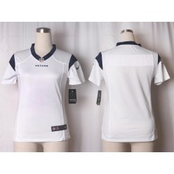 Women Nike Houston Texans Blank Game White NFL Jersey