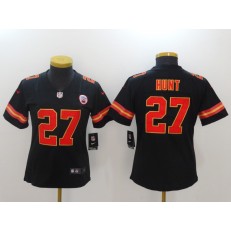 Women Nike Kansas City Chiefs #27 Kareem Hunt Black Vapor Untouchable Limited NFL Jersey