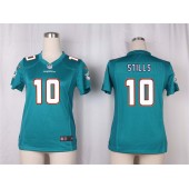 Women Nike Miami Dolphins #10 Kenny Stills Game Aqua Green Team Color NFL Jersey