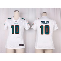 Women Nike Miami Dolphins #10 Kenny Stills Game White NFL Jersey