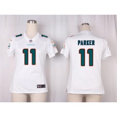Women Nike Miami Dolphins #11 DeVante Parker Game White NFL Jersey