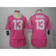 Women Nike Miami Dolphins #13 Dan Marino Breast Cancer Awareness Pink NFL Jersey
