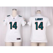 Women Nike Miami Dolphins #14 Jarvis Landry Game White NFL Jersey
