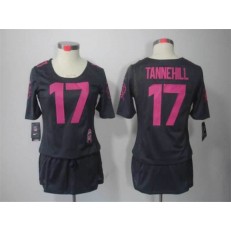 Women Nike Miami Dolphins #17 Ryan Tannehill Breast Cancer Awareness Gray NFL Jersey