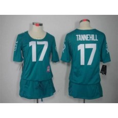 Women Nike Miami Dolphins #17 Ryan Tannehill Breast Cancer Awareness Green NFL Jersey