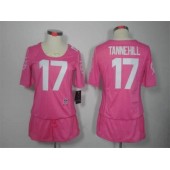 Women Nike Miami Dolphins #17 Ryan Tannehill Breast Cancer Awareness Pink NFL Jersey