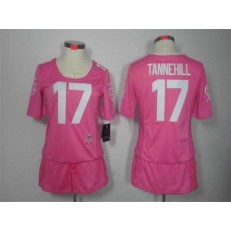 Women Nike Miami Dolphins #17 Ryan Tannehill Breast Cancer Awareness Pink NFL Jersey