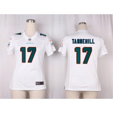 Women Nike Miami Dolphins #17 Ryan Tannehill Game White NFL Jersey