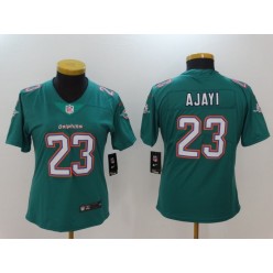 Women Nike Miami Dolphins #23 Jay Ajayi Green Vapor Untouchable Limited NFL Jersey
