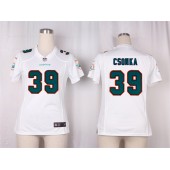 Women Nike Miami Dolphins #39 Larry Csonka Game White NFL Jersey(1)
