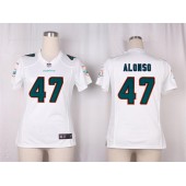 Women Nike Miami Dolphins #47 Kiko Alonso Game White NFL Jersey