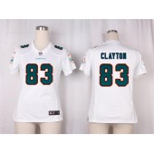 Women Nike Miami Dolphins #83 Mark Clayton Game White NFL Jersey