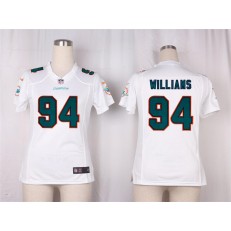 Women Nike Miami Dolphins #94 Mario Williams Game White NFL Jersey
