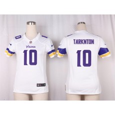 Women Nike Minnesota Vikings #10 Fran Tarkenton Game White NFL Jersey