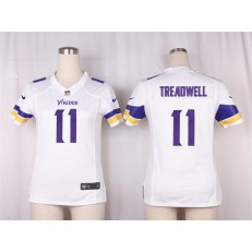 Women Nike Minnesota Vikings #11 Laquon Treadwell Game White NFL Jersey