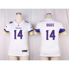 Women Nike Minnesota Vikings #14 Stefon Diggs Game White NFL Jersey