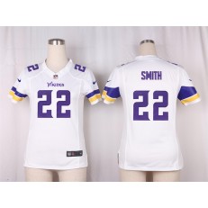Women Nike Minnesota Vikings #22 Harrison Smith Game White NFL Jersey
