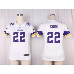 Women Nike Minnesota Vikings #22 Harrison Smith Game White NFL Jersey