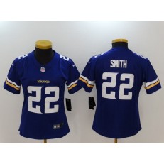 Women Nike Minnesota Vikings #22 Harrison Smith Purple 2017 Vapor Untouchable Stitched NFL Limited Jersey